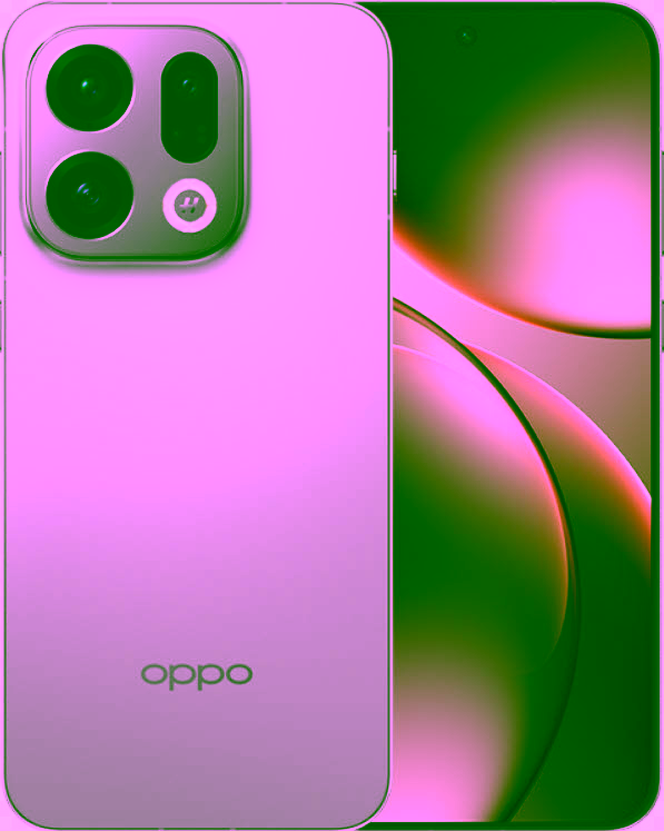 Vorder- und Rückansicht auf ein OPPO Smartphone.
