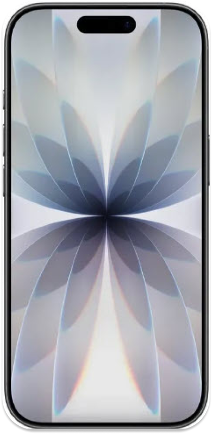 Vorderansicht des Apple iPhone 17.